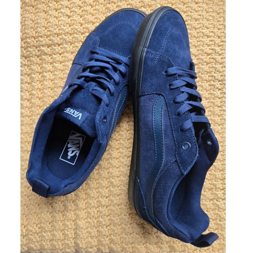 RARE Vans Filmore 'Dress Blue' Corduroy & Suede Low Sport Skate Casual Shoe NWT